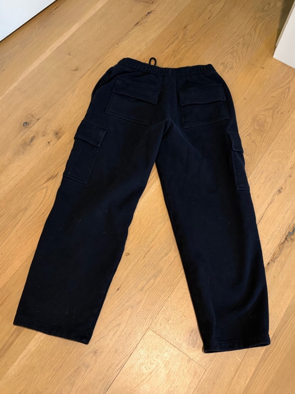 Aritzia Cargo Sweatpants NAVY BLUE MEGA FIT SWEAT FLEECE WOMEN SMALL S